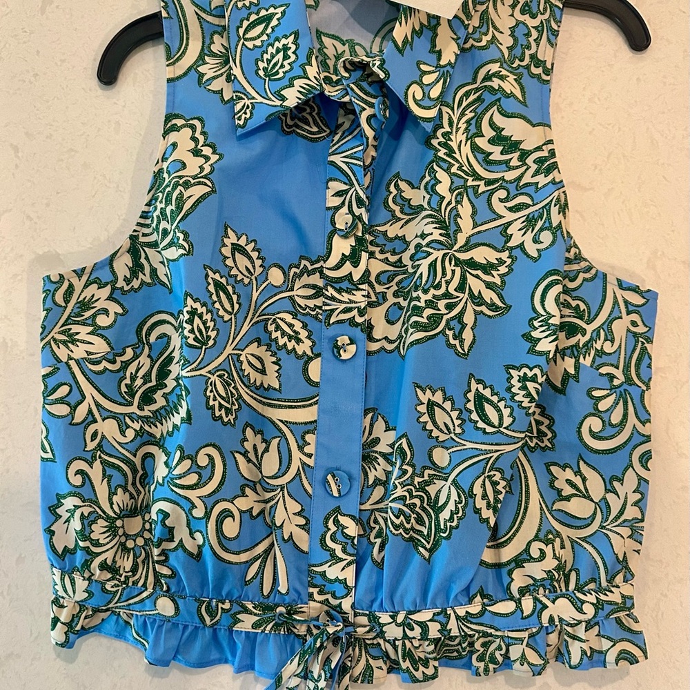 NWT - Cara Cara NYC - Herrington Blue Matching Set - maxi skirt and matching top - Picture 3 of 4